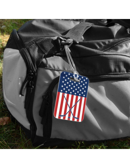 Etiqueta de Equipaje Mediana ChalkTalkSPORTS Hockey Estándar