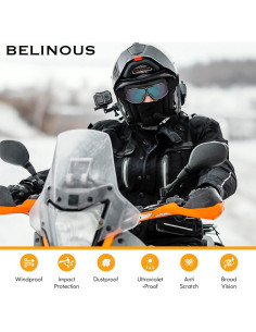 Gafas de Motocicleta BELINOUS SG10 Vintage A prueba de Viento 2