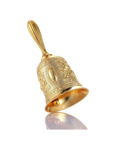 Campana de Mano de Bronce Oro 11.3 cm Extra Ruidosa