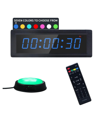 Reloj Temporizador de Gimnasio HANGZHOU GC-1.5T6RGB, LED RGB