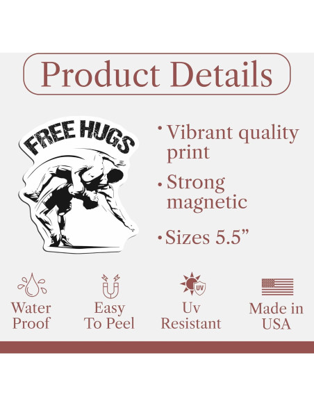 Imán de Lucha Libre TAYTA 13.97cm Reutilizable para Decoración