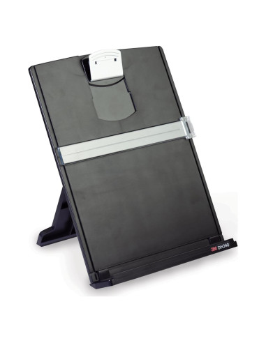 Soporte de Documentos 3M DH340MB, Clip Ajustable Negro