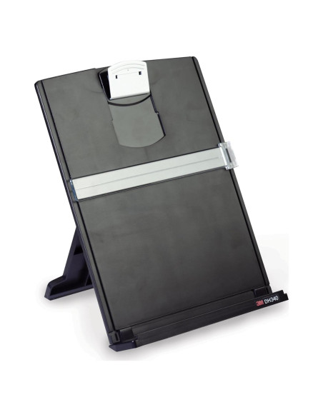 Soporte de Documentos 3M DH340MB, Clip Ajustable Negro