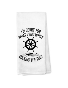 Toalla de Cocina Voatok Ancla Barco 60x40cm Absorbente