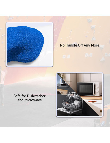 Taza de Café Escalador TWO STONES 15 oz Blanco y Azul