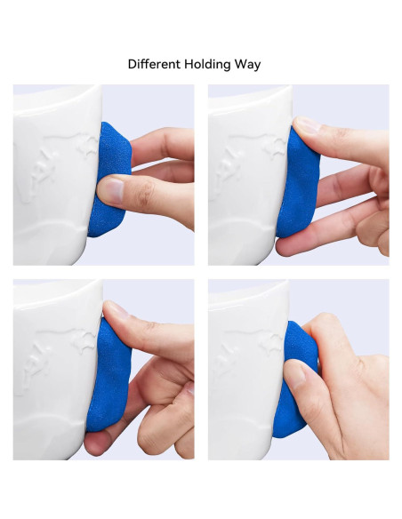 Taza de Café Escalador TWO STONES 15 oz Blanco y Azul