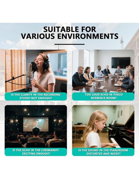 Paneles Acústicos GZ-L 30.48x30.48cm 42PACK Insonorización