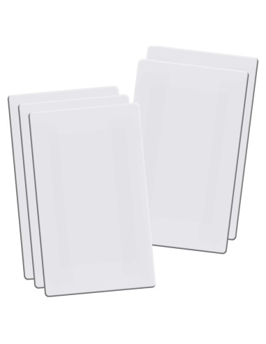 Placas de Pared Sin Tornillos Aadniee 1 Gang 5 Piezas Blanco