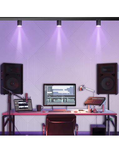 Paneles Acústicos Blancos Autoadhesivos 6-Pack 60x60cm - Reducción de Ruido