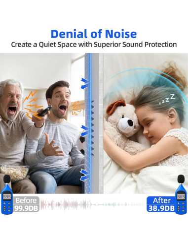 Paquete de 12 Paneles Acústicos NEPIS 5.08cm Gris