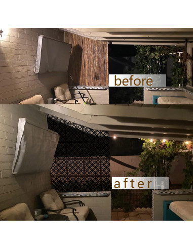 Divisor de Habitaciones Colgante Stepstall 12 Pcs PVC Negro