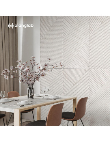 Paneles Acústicos Autoadhesivos Olanglab 4 Pack 120x60 cm Madera