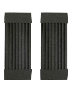 Paneles Acústicos Mybecca 2 Piezas 91.44x30.48x7.62 cm Carbón