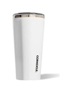Botella Tumbler Aislada Corkcicle 16 oz Blanco Acero Inoxidable