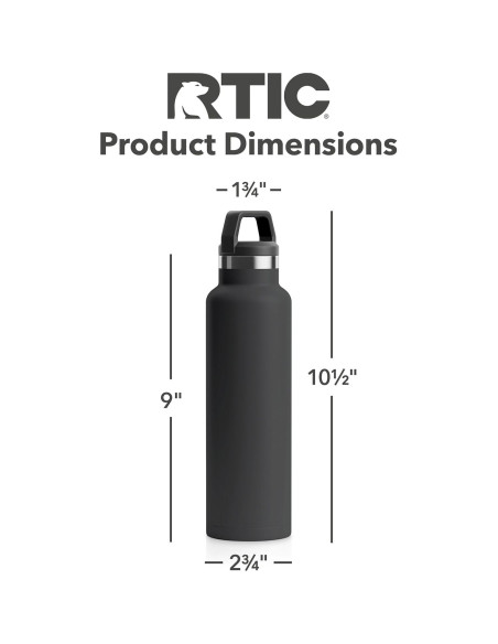 Botella de Agua RTIC 590 ml Acero Inoxidable Doble Pared