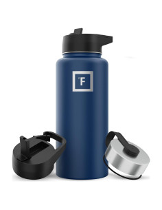 Botella de Hidratación Iron Flask 0.95L Acero Inoxidable Azul