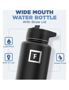 Botella de Hidratación Iron Flask 0.95L Acero Inoxidable Azul 2