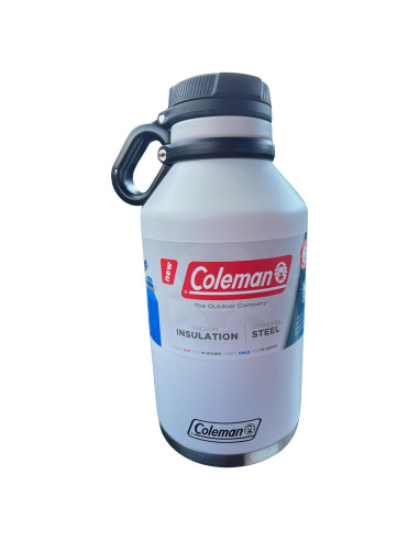 Growler Aislado Coleman 1.89L Acero Inoxidable Nube Blanca