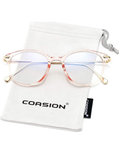 Gafas COASION anti luz azul para mujeres redondas vintage 2