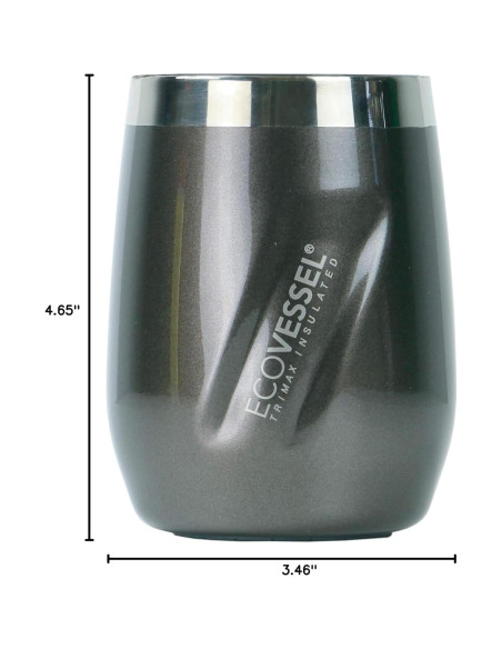 Taza de Vino Aislada EcoVessel Port 295ml Acero Inoxidable
