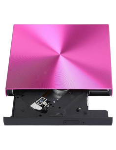 Grabador DVD CD Externo Cuifati USB 3.0 Slim Rosa