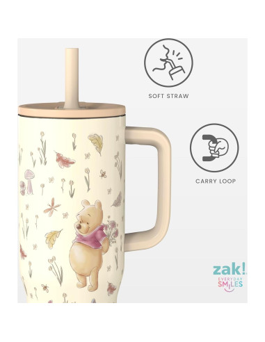 Vaso de Viaje Aislado Zak Designs 30oz Winnie the Pooh