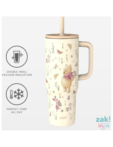 Vaso de Viaje Aislado Zak Designs 30oz Winnie the Pooh