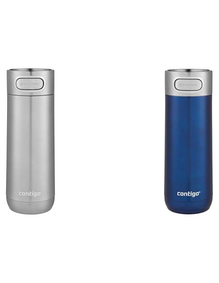 Tazas de Viaje Contigo Luxe 16oz Acero Inoxidable Set de 2