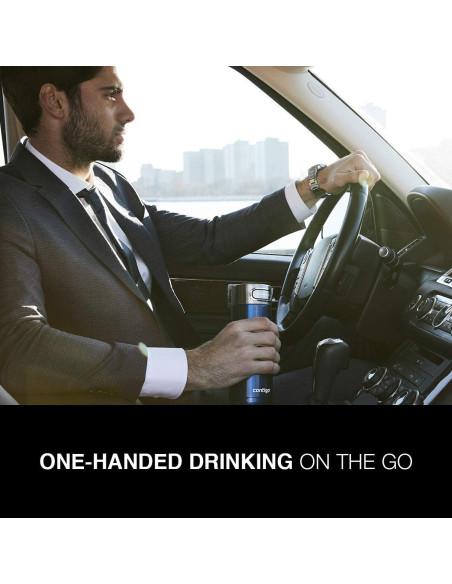 Tazas de Viaje Contigo Luxe 16oz Acero Inoxidable Set de 2