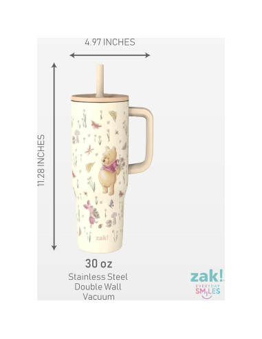 Vaso de Viaje Aislado Zak Designs 30oz Winnie the Pooh
