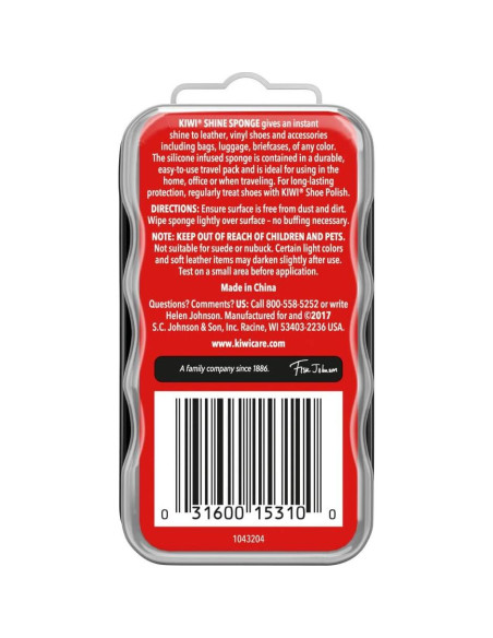 Esponja de Brillo KIWI para Cuero y Vinilo - 1 Cuenta