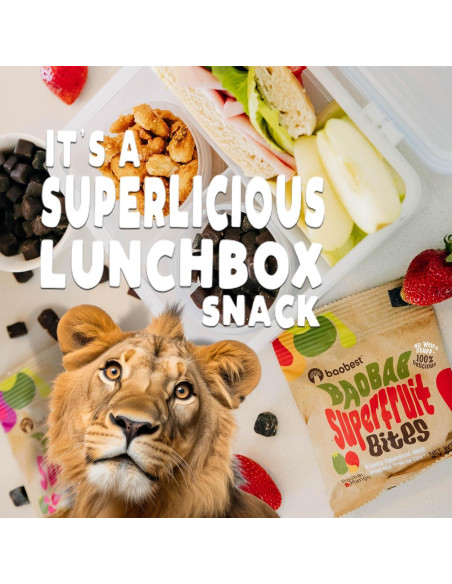 Baobest Superfruit Bites Mango - Snack Vegano 6 Paquetes