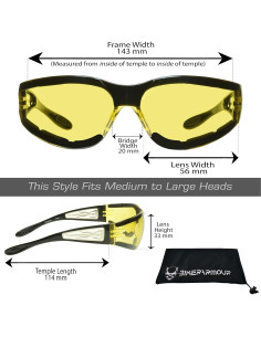Gafas de sol Bikershades Dragster con almohadillas de espuma 2
