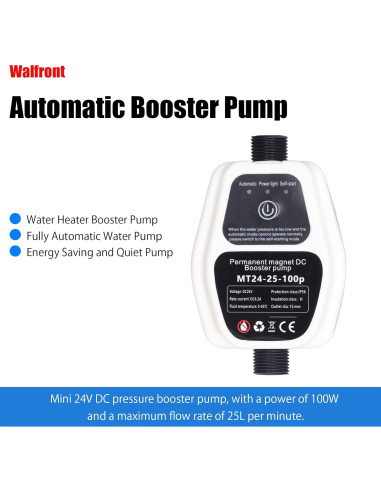Bomba de Presión Booster 24V DC 100W 25L/min Automática