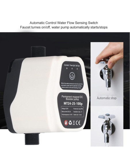 Bomba de Presión Booster 24V DC 100W 25L/min Automática
