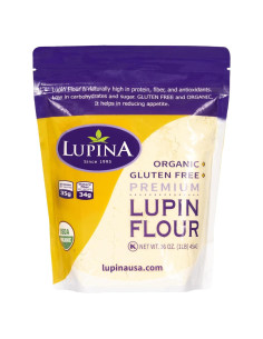 Harina de Lupina Orgánica Sin Gluten 454 g - Alta en Proteínas
