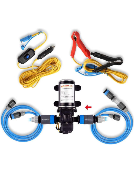 Ducha de Gas Propano Portátil Camplux 5L con Bomba