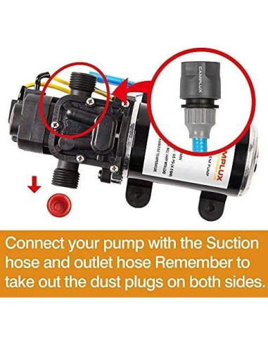 Ducha de Gas Propano Portátil Camplux 5L con Bomba