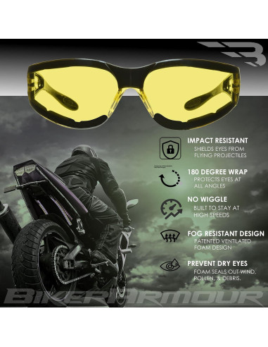 Gafas de sol Bikershades Dragster con almohadillas de espuma