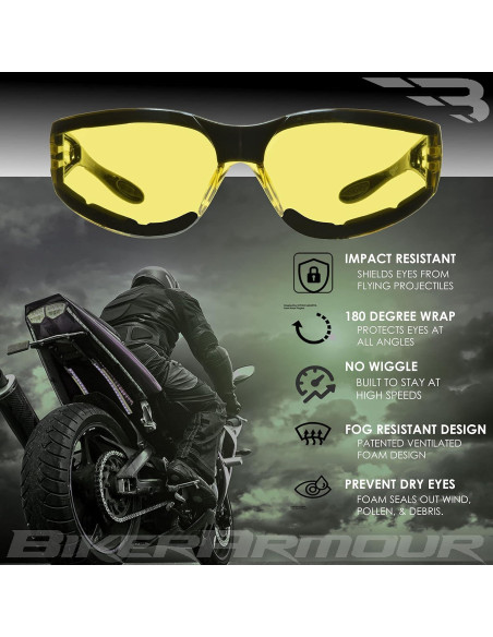 Gafas de sol Bikershades Dragster con almohadillas de espuma