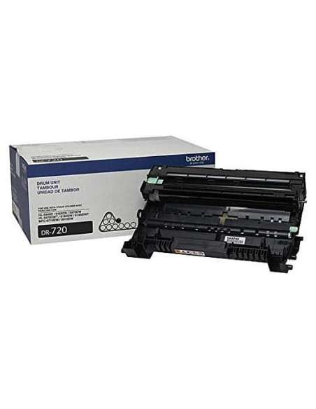 Unidad de tambor láser Brother DR720 - Negro - 30,000 páginas