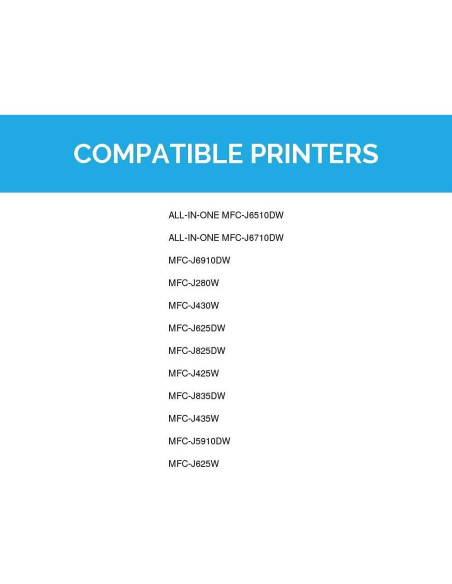 Cartucho de tinta compatible LD para Brother LC75 - 6 unidades