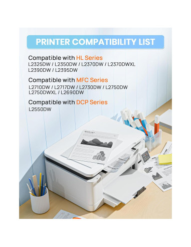 Tóner E-Z Ink TN760 Compatible para Impresora Brother - Paquete Doble