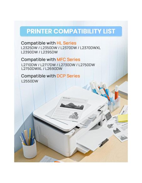 Tóner E-Z Ink TN760 Compatible para Impresora Brother - Paquete Doble