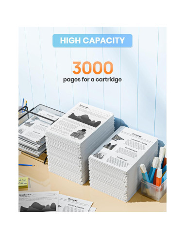 Tóner E-Z Ink TN760 Compatible para Impresora Brother - Paquete Doble