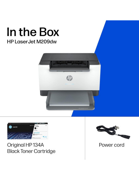 Impresora Inalámbrica HP LaserJet M209dw - Doble Cara, 30 ppm