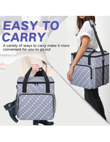 Funda para Overlock GMAK Universal con Base Acolchada Gris