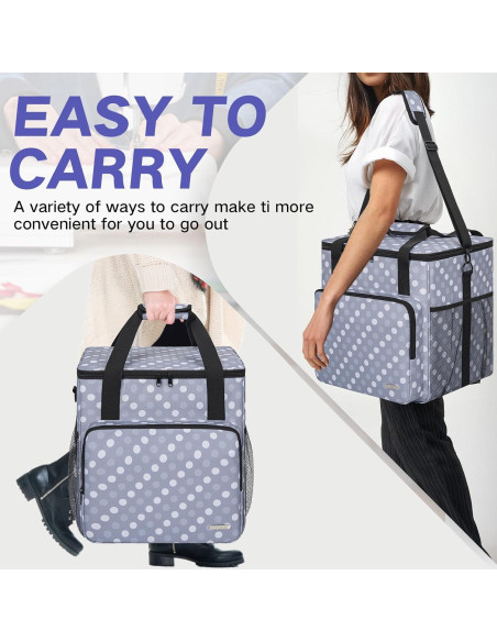 Funda para Overlock GMAK Universal con Base Acolchada Gris