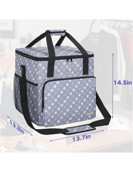 Funda para Overlock GMAK Universal con Base Acolchada Gris