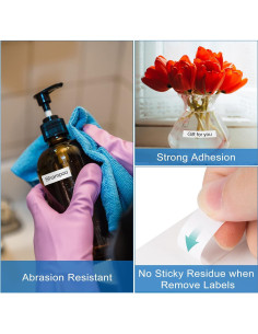 Cinta de Etiqueta Laminada Zencoma TZ 12mm Negra sobre Blanco - Paquete de 5 2